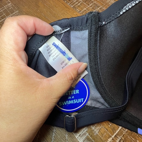 Polka Dot Bikini Top with Molded Cups & Underwire Size 22 - Picture 7 of 8